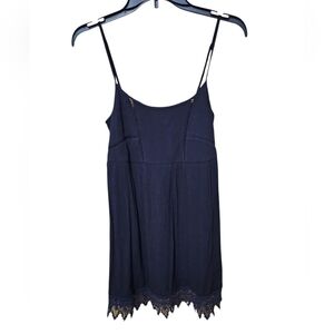 Socialite Cami Dress Lace Trim Spaghetti Straps XS